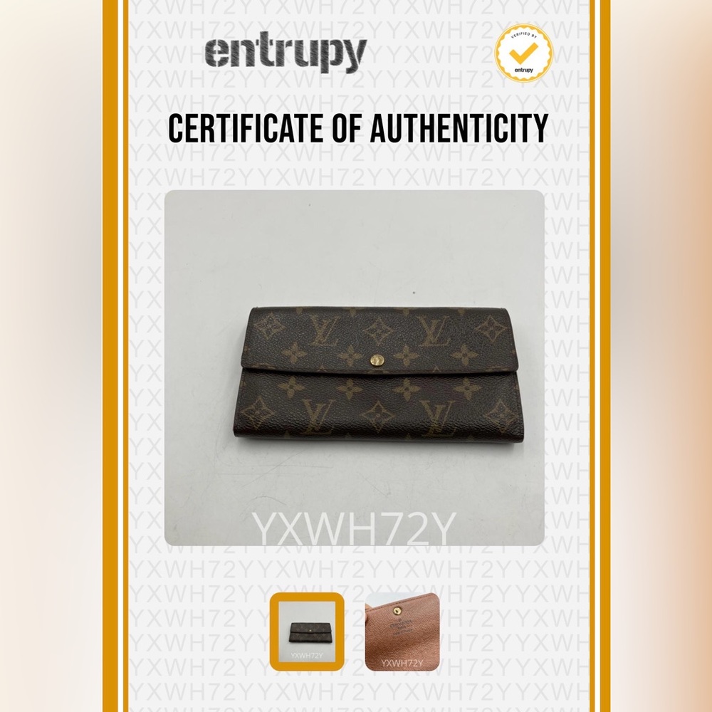 Louis Vuitton Sarah Wallet Monogram Canvas Auth COA CT002 w Box - Picture 15 of 15